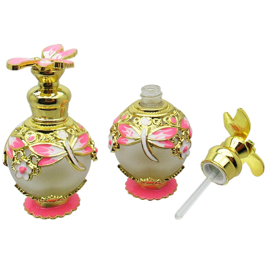 Dragonfly Floral Perfume Bottle, ml, Pink