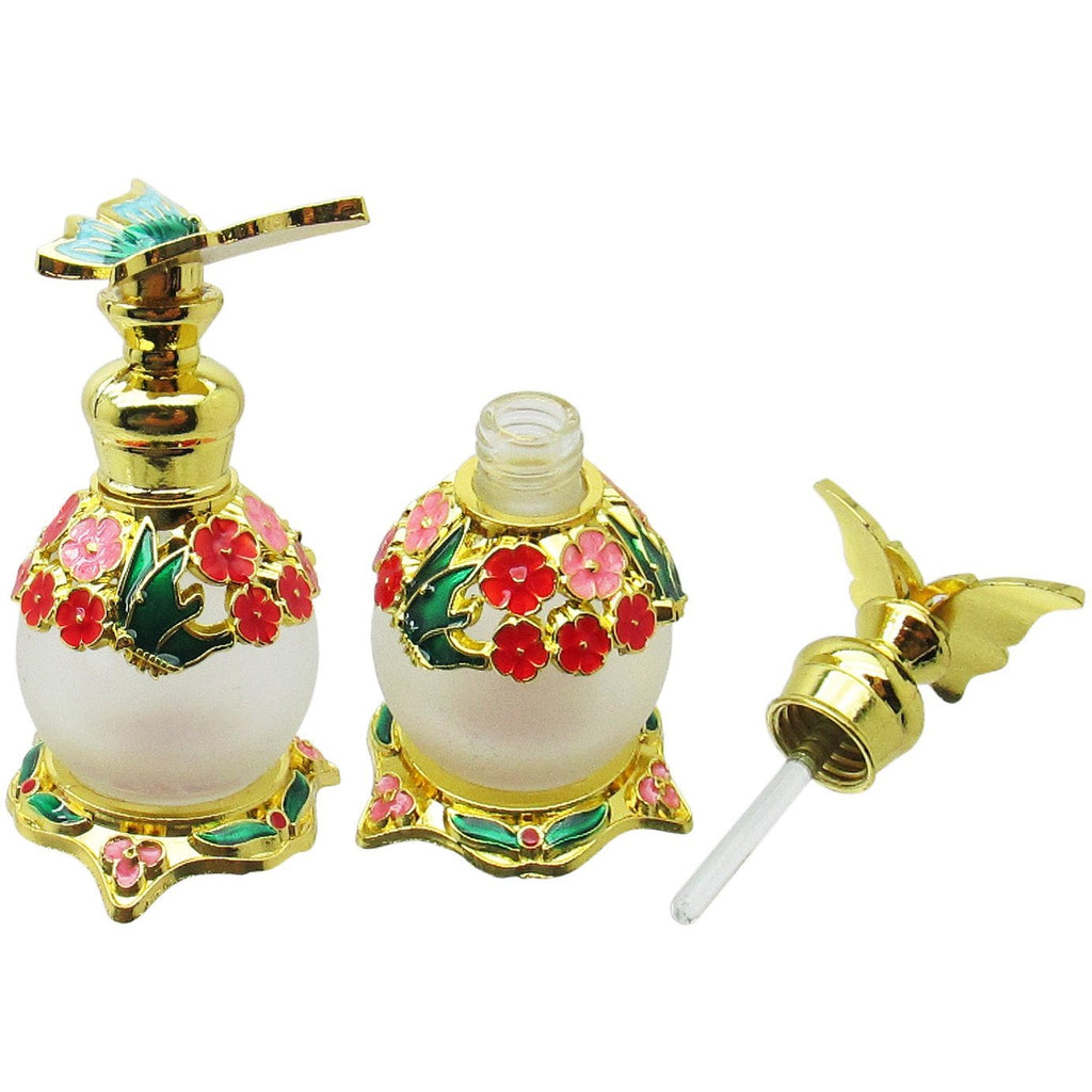 Butterfly Floral Perfume Bottle, ml, Teal