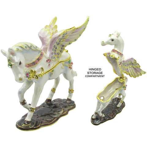 RUCINNI Pegasus Jeweled Trinket Box