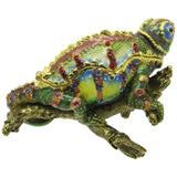 RUCINNI Chameleon Jeweled Trinket Box