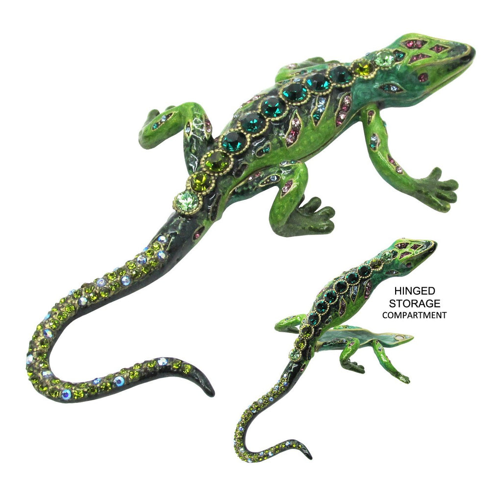 RUCINNI Lizard Jeweled Trinket Box
