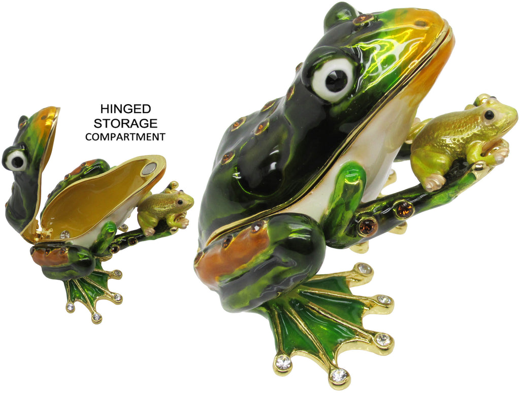 RUCINNI Frog Baby Jeweled Trinket Box