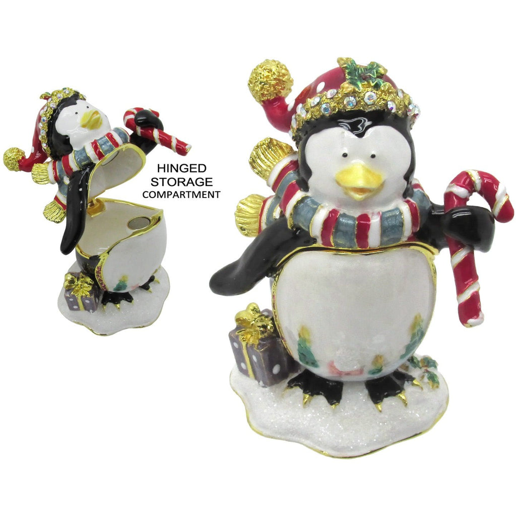 RUCINNI Penguin Jeweled Trinket Box