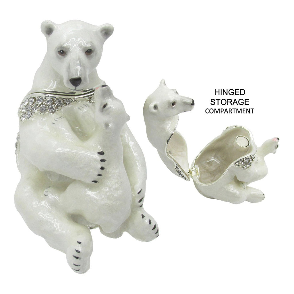 RUCINNI Polar Bear Jeweled Trinket Box