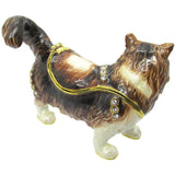 RUCINNI Cat Jeweled Trinket Box,