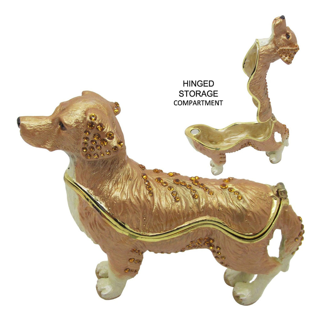 RUCINNI Dachshund Jeweled Trinket Box