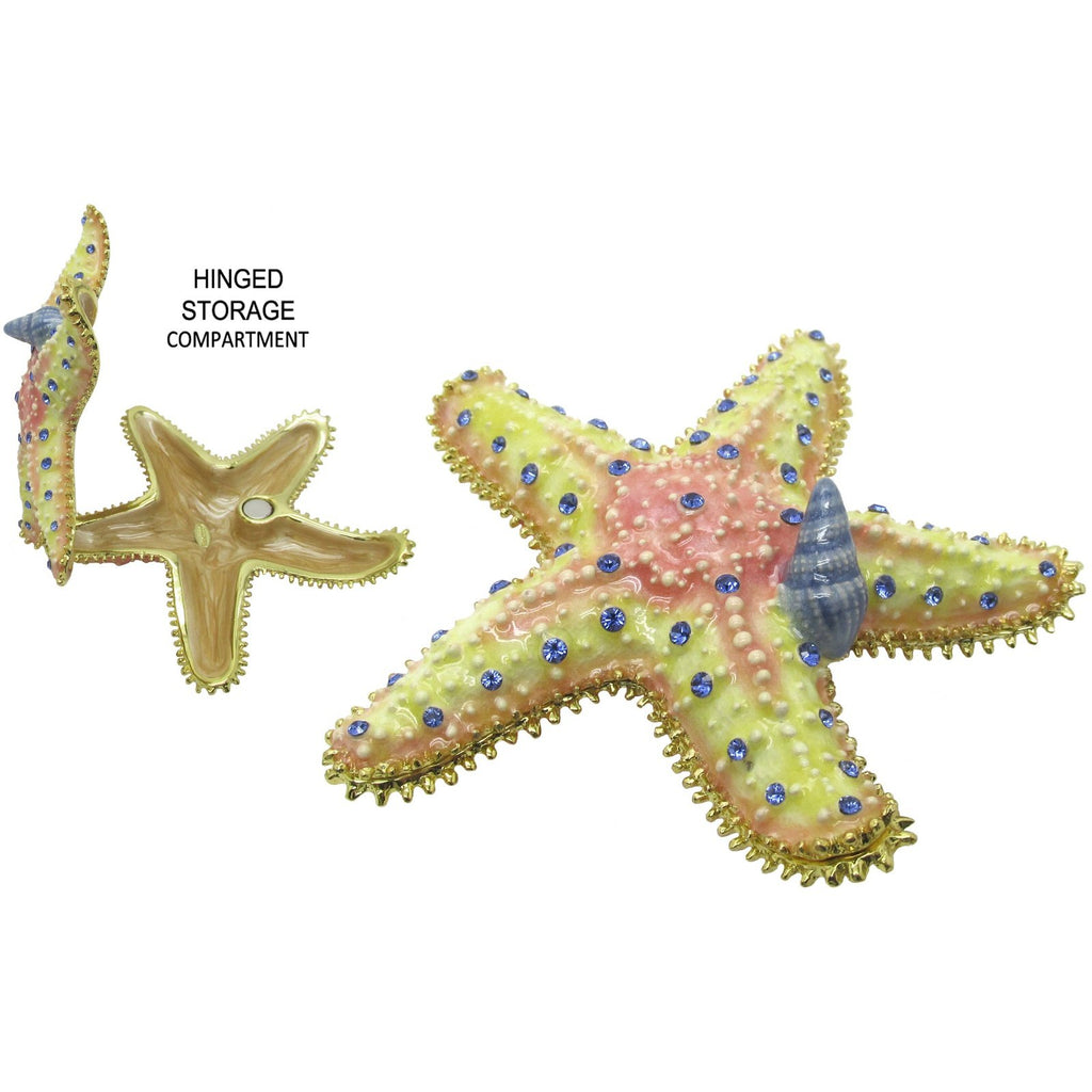 RUCINNI Starfish Jeweled Trinket Box