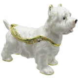 RUCINNI Highland Terrier Jeweled Trinket Box