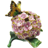 RUCINNI Hydrangea Jeweled Trinket Box
