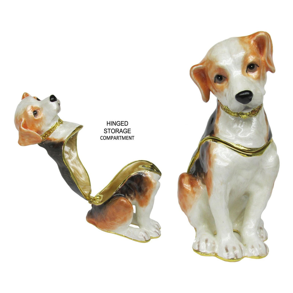 RUCINNI Beagle Jeweled Trinket Box