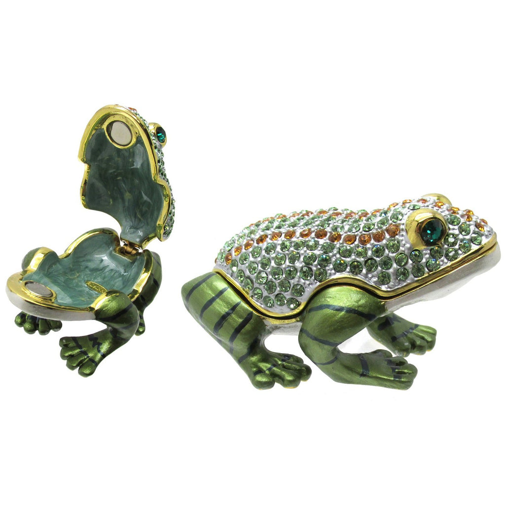 RUCINNI Frog Jeweled Trinket Box,
