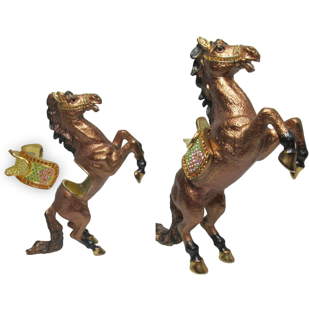 RUCINNI Stallion Jeweled Trinket Box