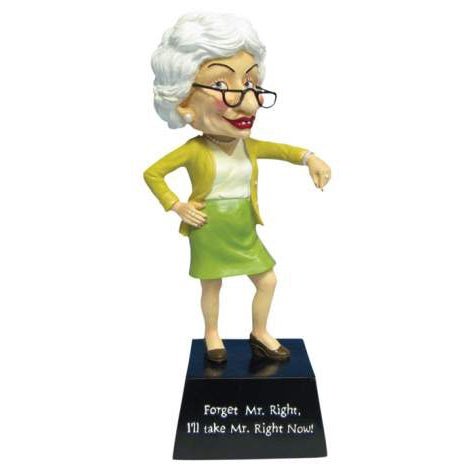 Coots Biddys Resin Figurine Mr. Right Now