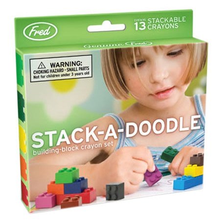 Stack-A-Doodle Crayon Building Blocks Set