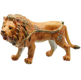 Lion Jeweled Trinket Box with Austrian Crystals #2