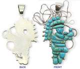 Native American Zuni Turquoise Kachina Pendant,
