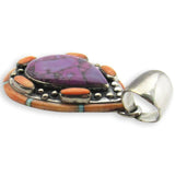 Native American Zuni Turquoise Sterling Silver Pendant