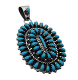 Native American Navajo Sleeping Beauty Turquoise Pendant chain