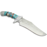 Southwestern Gemstone Inlay Trophy Knife,