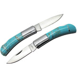 Southwestern Turquoise Inlay Pocket Knife,