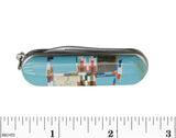 Southwestern Gemstone Inlay Pocket Knife Scissors