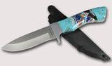 Southwestern Gemstone Inlay Fixed Blade Knife,