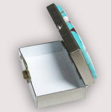 Southwestern Gemstone Inlay Pill Box,