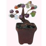 Gemstone Bonsai Chakra Tree, Mixed Gems,