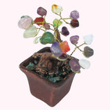 Gemstone Bonsai Chakra Tree, Mixed Gems,