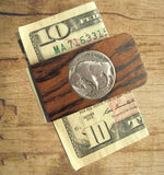 Money Clip, Native American, Buffalo Nickel
