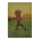 Currier Ives Vintage Key Ring Legere, Golfer
