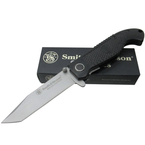 Smith Wesson CKTAC Special Tactical, Silver, Plain Edge