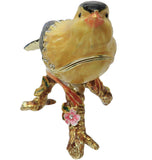 Goldfinch Jeweled Trinket Box with Austrian Crystals #2
