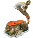 Deer & Fawn Jeweled Trinket Box with Austrian Crystals #2