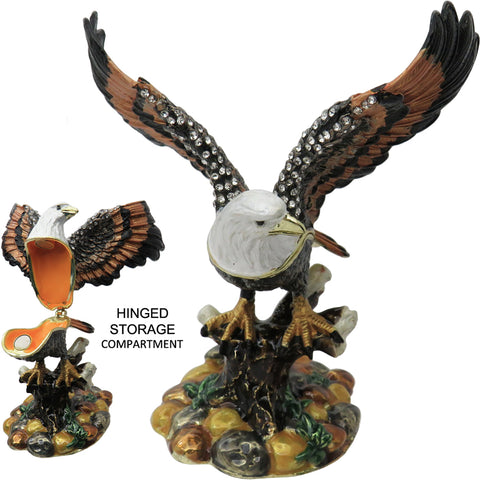 Eagle Jeweled Trinket Box | Trinket Box | CMG Gifts & Collectibles
