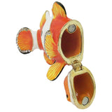 Clownfish Jeweled Trinket Box Austrian Crystals