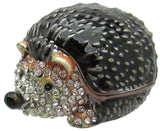 Hedgehog Jeweled Trinket Box Austrian Crystals