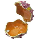 Sea Urchin Jeweled Trinket Box Austrian Crystals, Purple