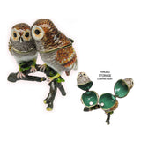 Owl Pair Jeweled Trinket Box Austrian Crystals