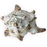 Conch Shell Jeweled Trinket Box Austrian Crystals