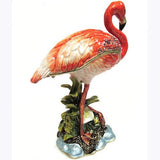 Flamingo Jeweled Trinket Box Austrian Crystals,
