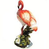 Flamingo Jeweled Trinket Box Austrian Crystals,