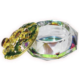 Ladybug Glass Jeweled Trinket Box