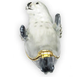 Seal Pup Jeweled Trinket Box Austrian Crystals,