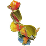 Clownfish Jeweled Trinket Box Austrian Crystals,