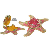 Starfish Jeweled Trinket Box Austrian Crystals