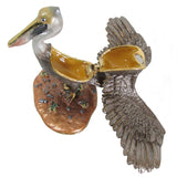 Pelican Jeweled Trinket Box Austrian Crystals