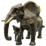 Elephant Baby Jeweled Trinket Box Austrian Crystals