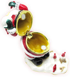 Santa Birds Jeweled Trinket Box Austrian Crystals