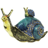 Snail Baby Jeweled Trinket Box Austrian Crystals